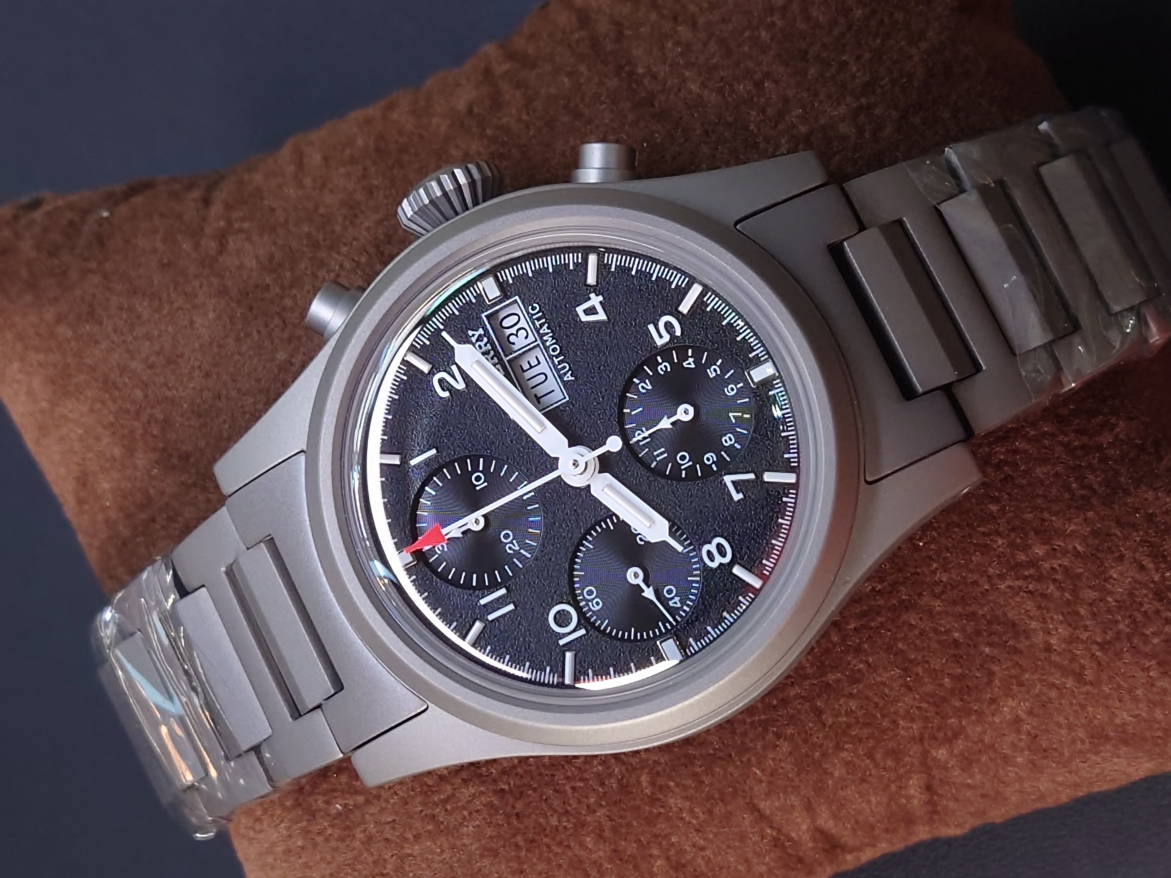 Boderry Landmaster Titanium Chronograph Automatic -  BD-A18T-01B Black