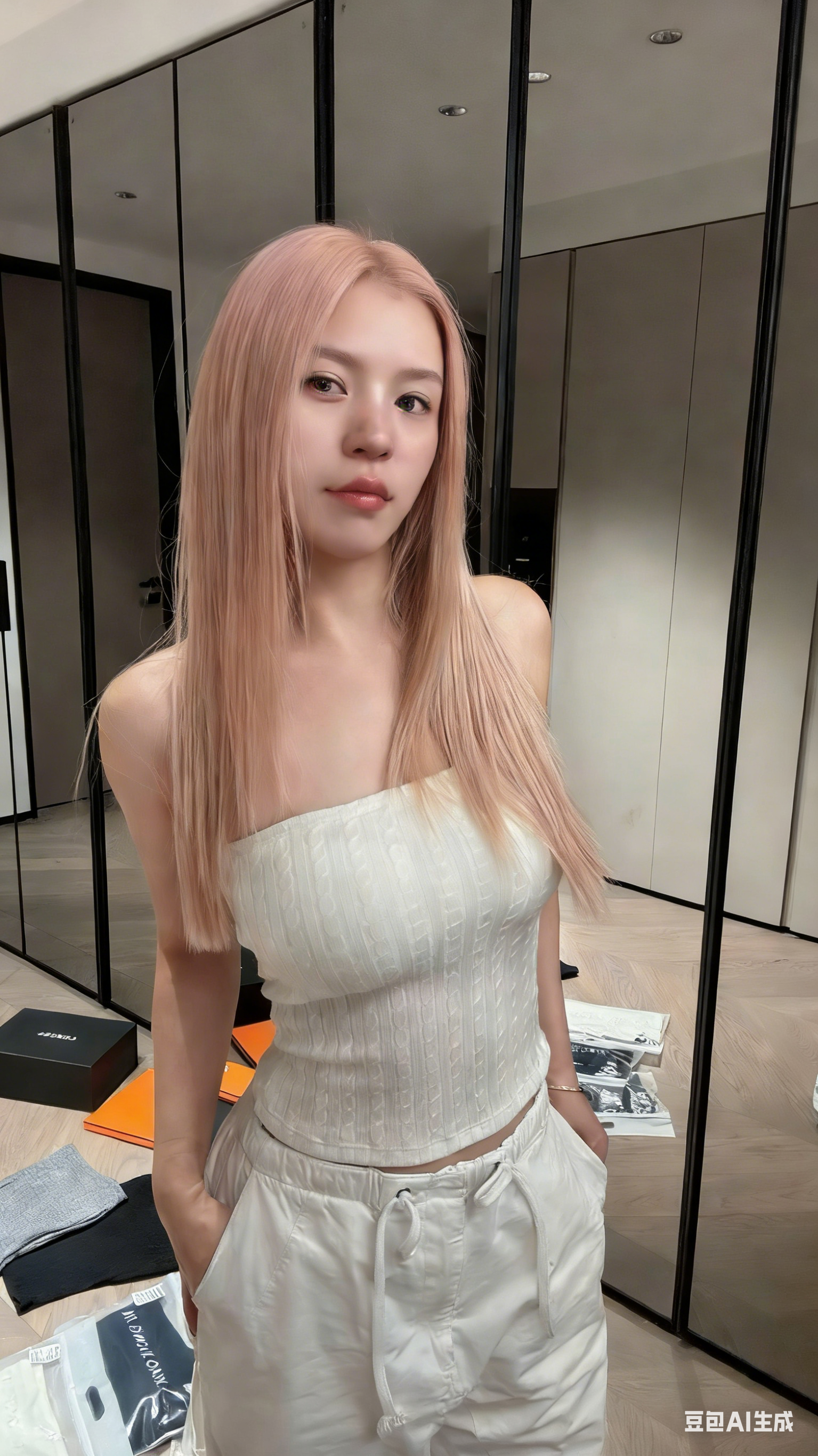 4477 网红抹胸上衣TUBE CROP TOP