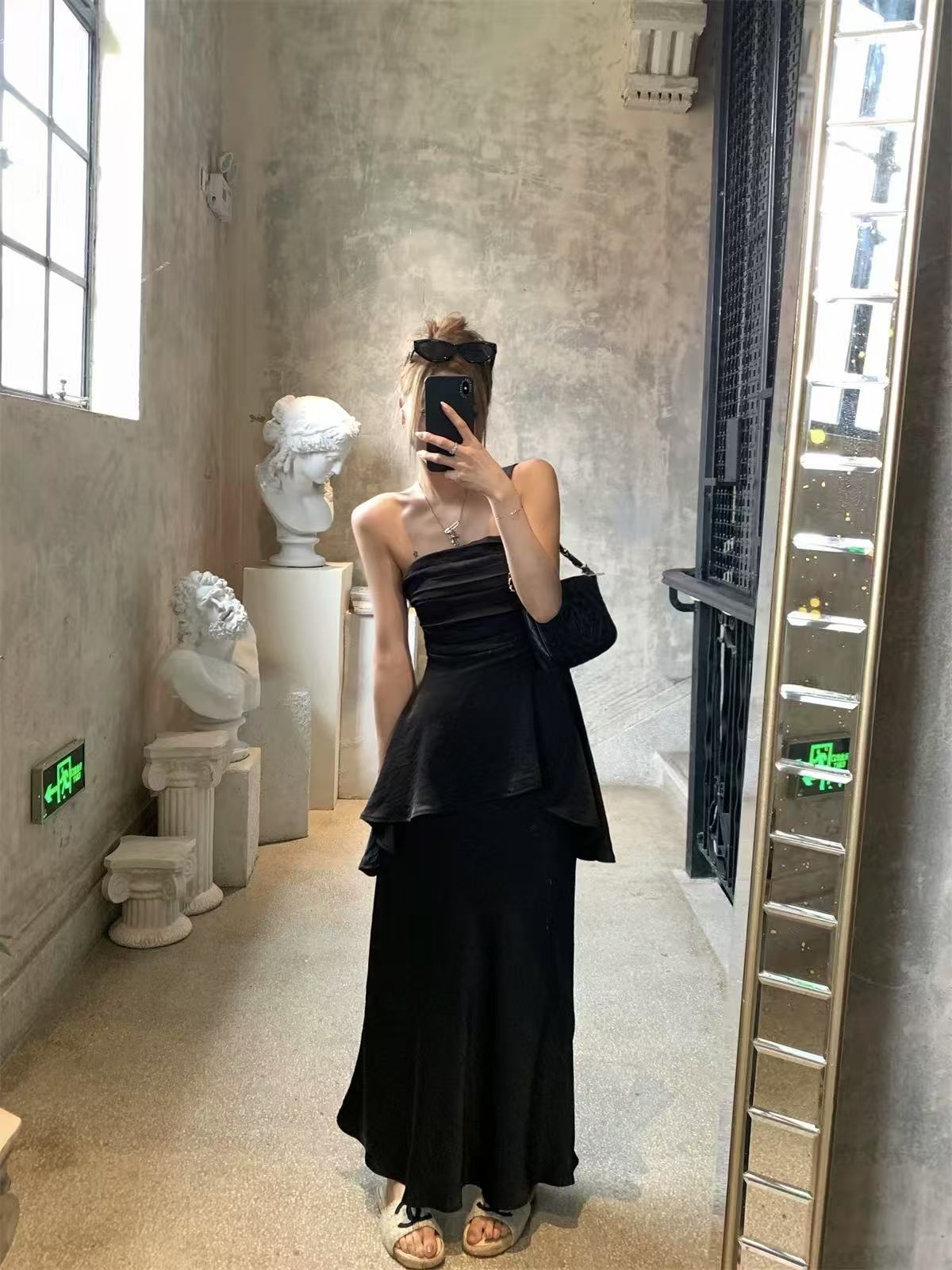 ST288奢简抹胸套装