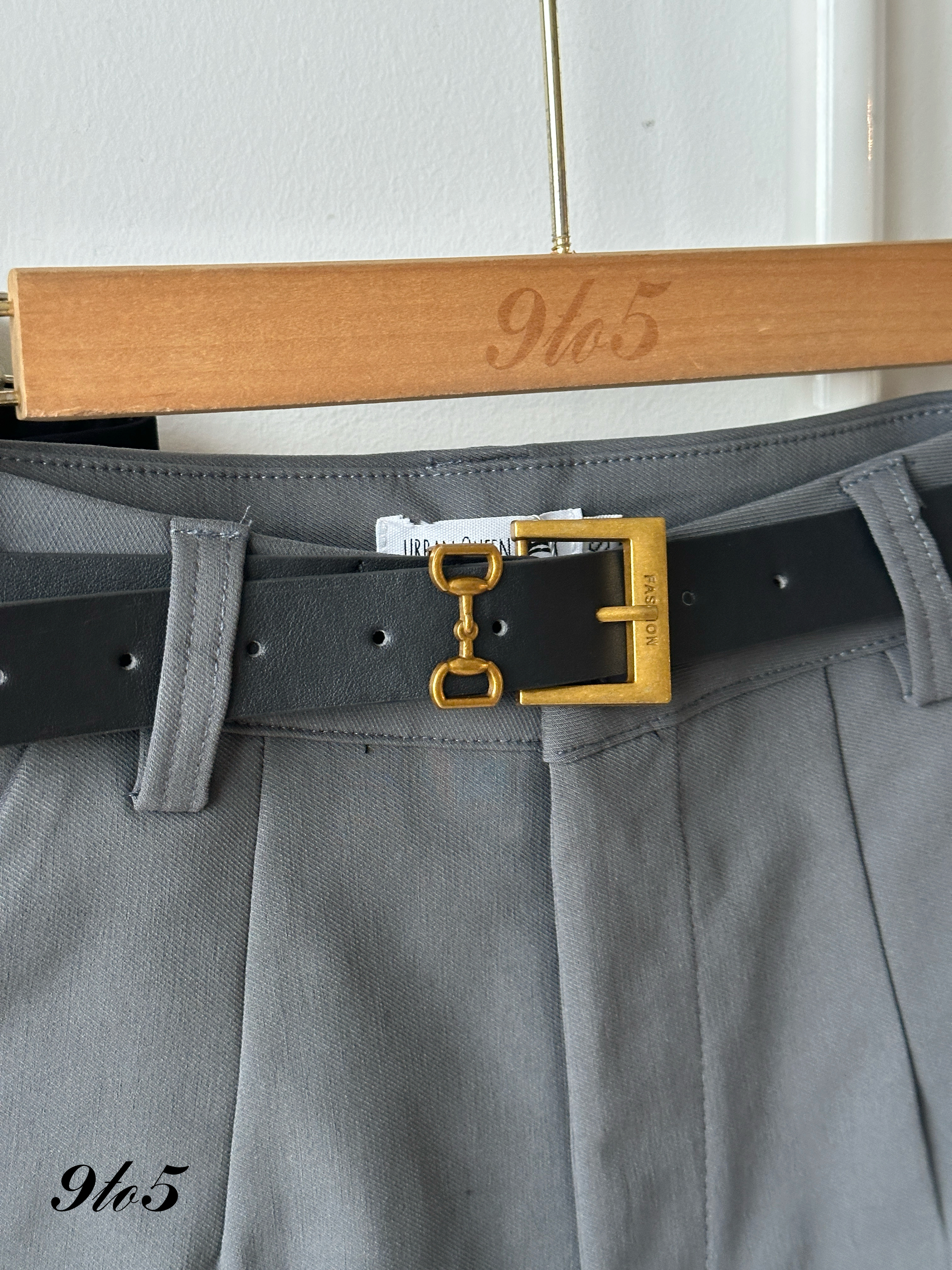 S1850 A Line Short Pants - Black & Grey