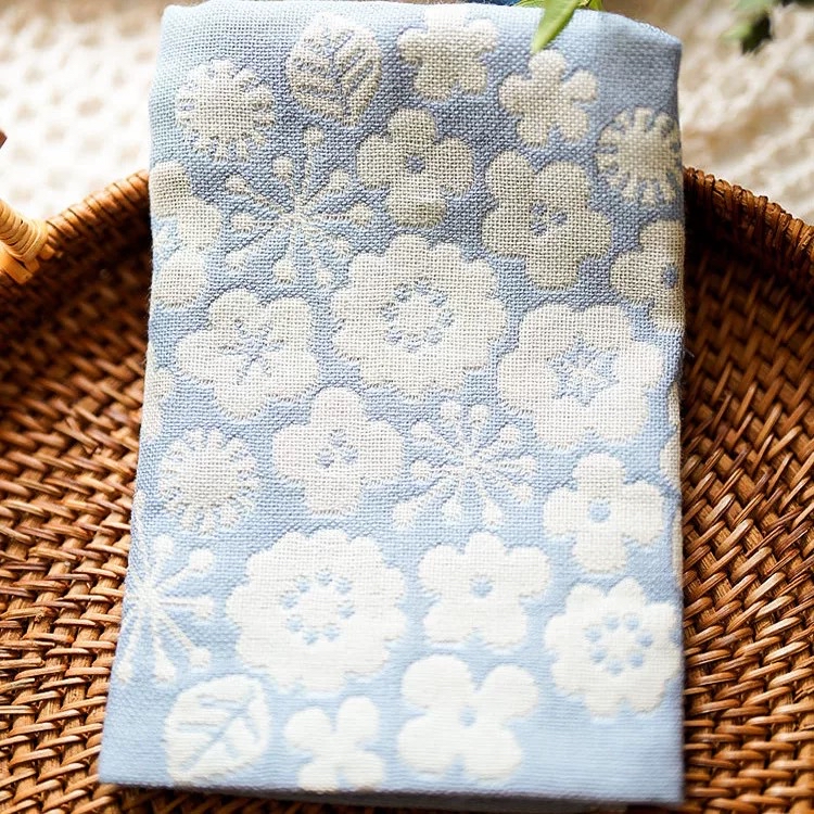 日本製純棉飛鳥花朵抹布