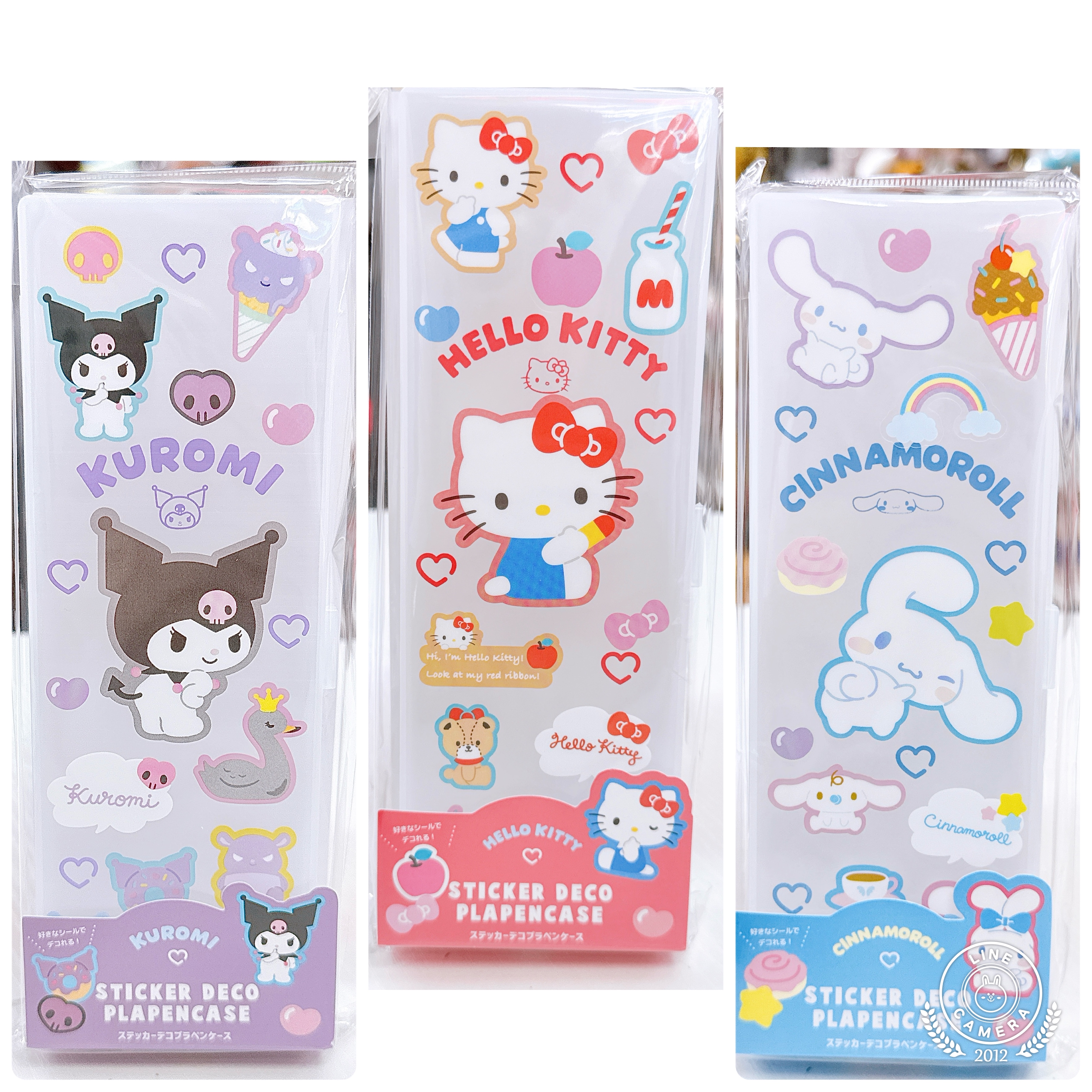 日本版Sanrio膠筆盒連貼紙