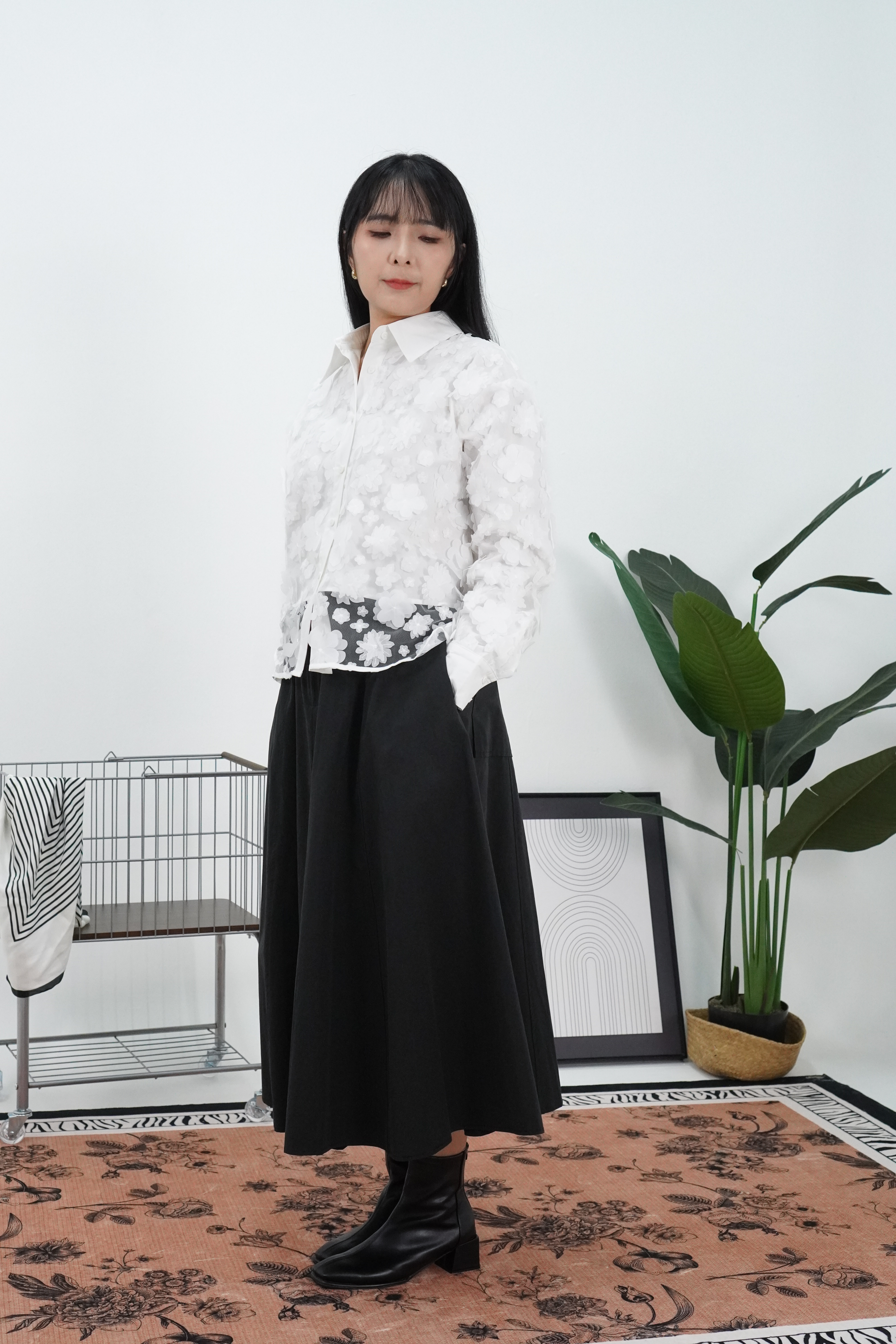 【设计师款】繁花似锦长袖上衣