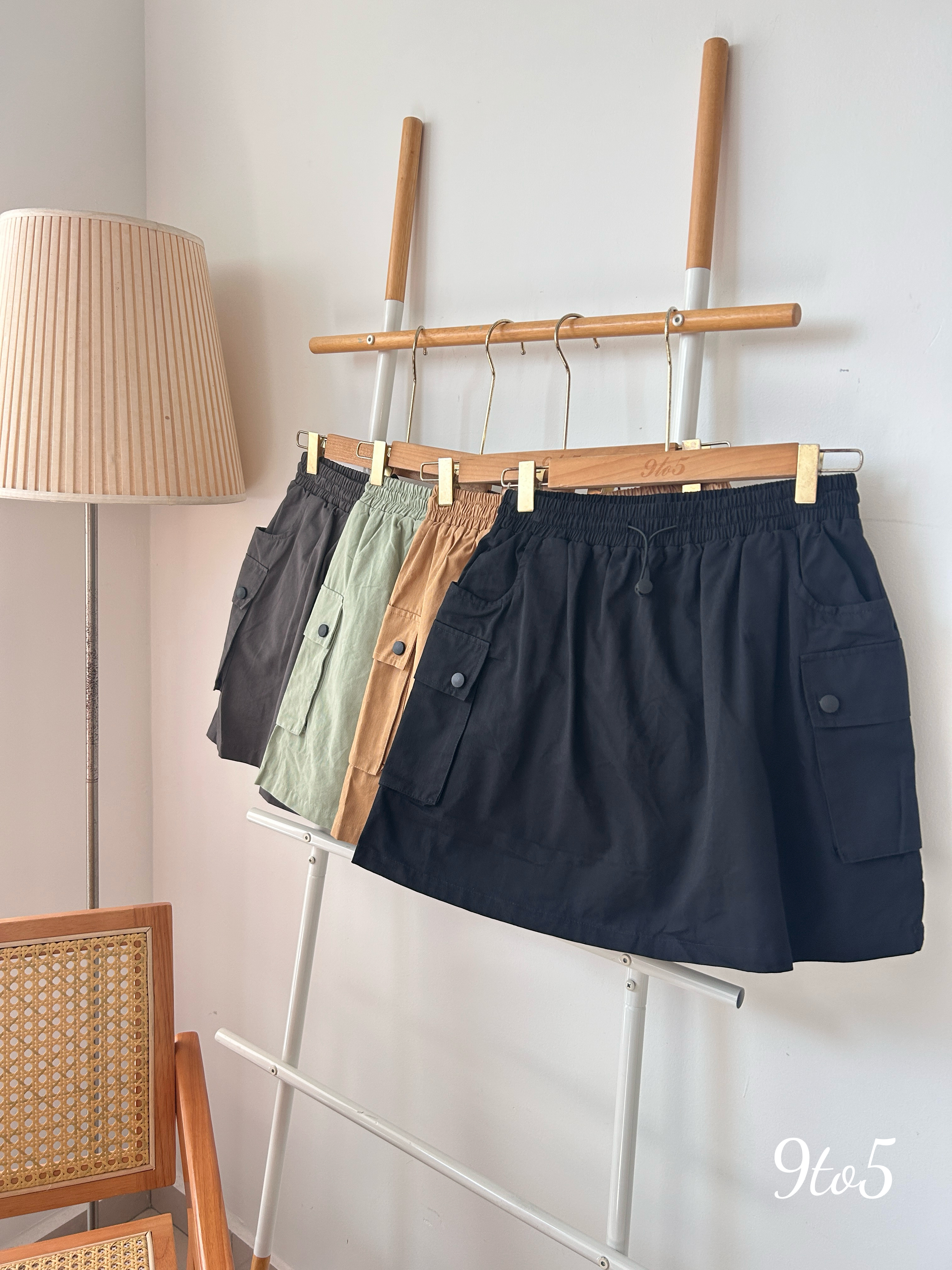 S1771 Cargo Short Skirt - 4 Colors