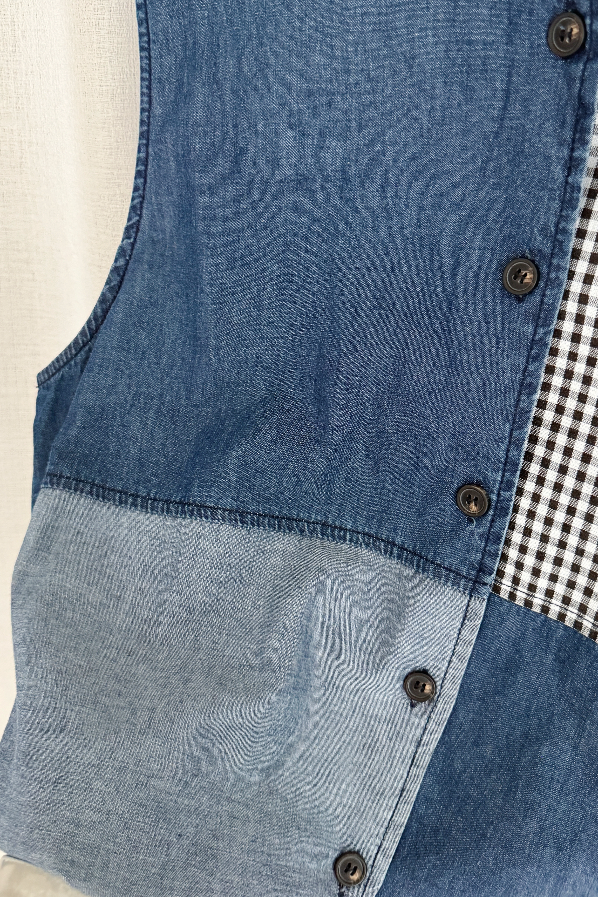 文艺设计感复古丹宁马甲