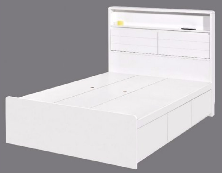HH-2800-254/亮光白色板屏配6075架1536x1953x1020mm