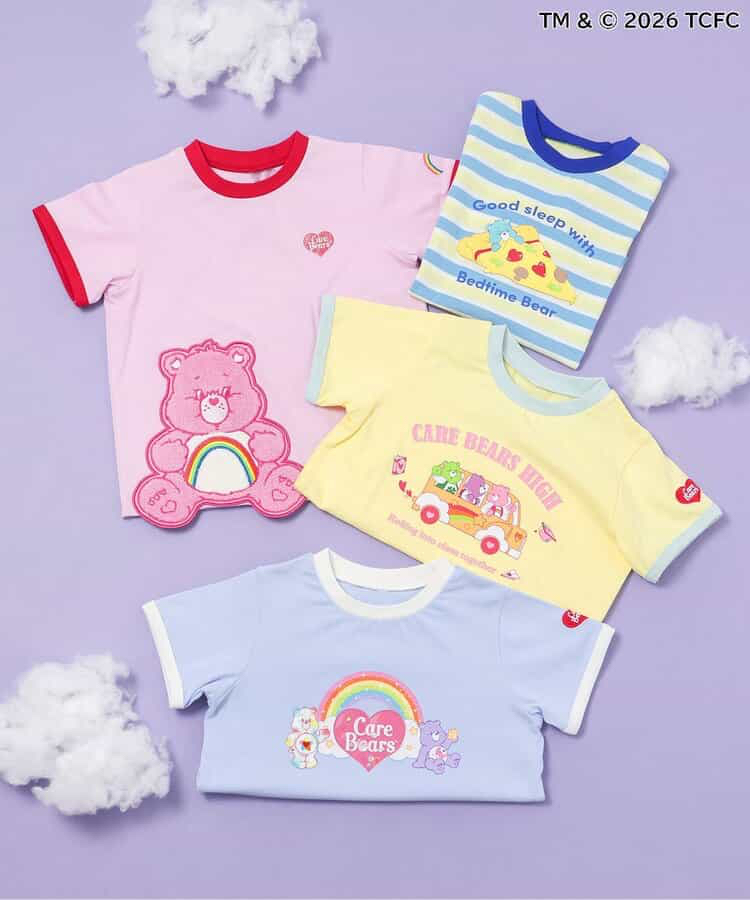🇯🇵預訂 日本直送🇯🇵Apres les cours x Care Bears系列四色人物印花貼花短袖T恤
