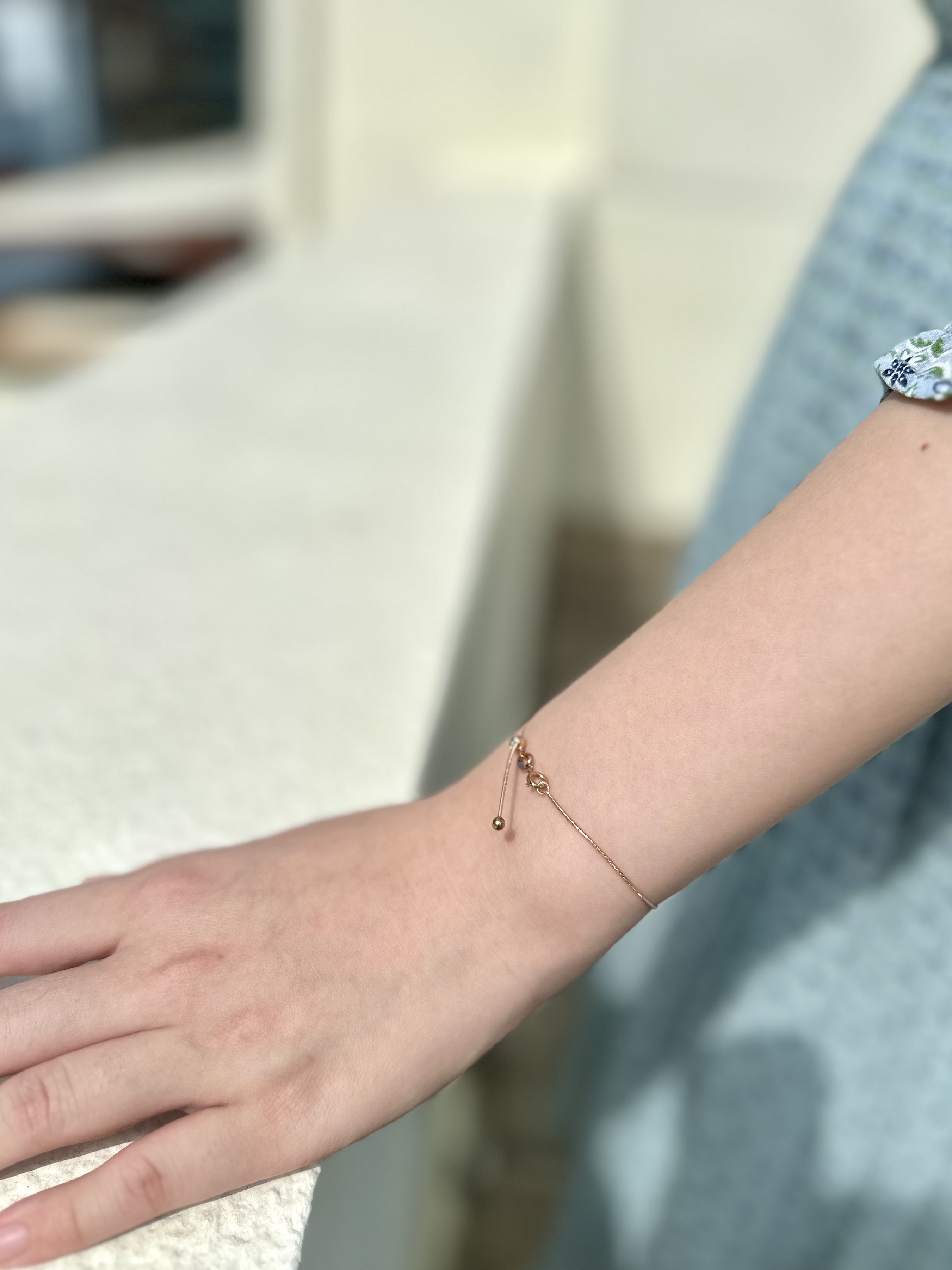 Rose gold simple bracelet