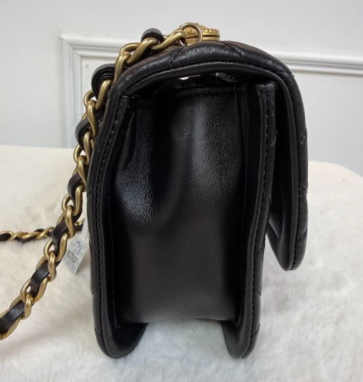 Chanel香奈兒 金幣豆腐包 小號 黑色金扣「軟熟，極度舒適」