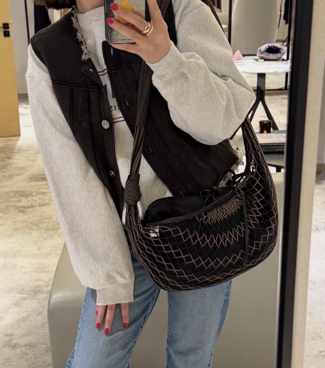 LEMAIRE x Filt Croissant shoulder bag 