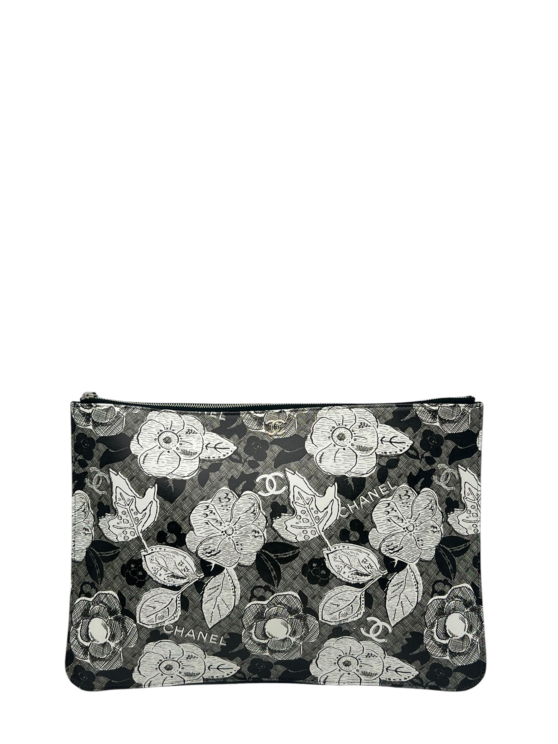 Pre-Owned CHANEL Camellia Printed Pouch / Product Code: 26051913