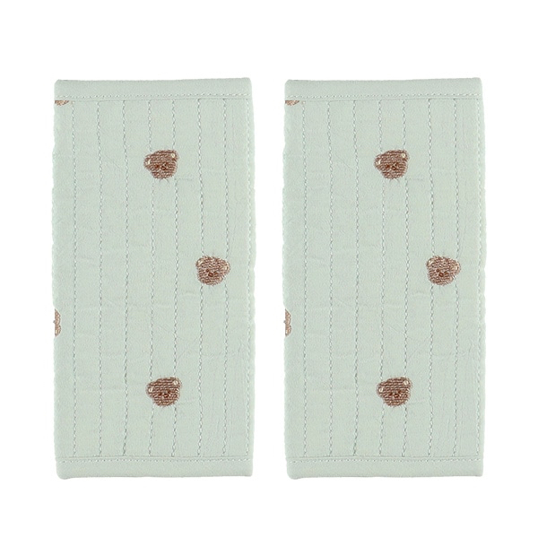 🇯🇵預訂 日本直送🇯🇵小熊刺繡雙面絎縫孭帶咬巾肩巾