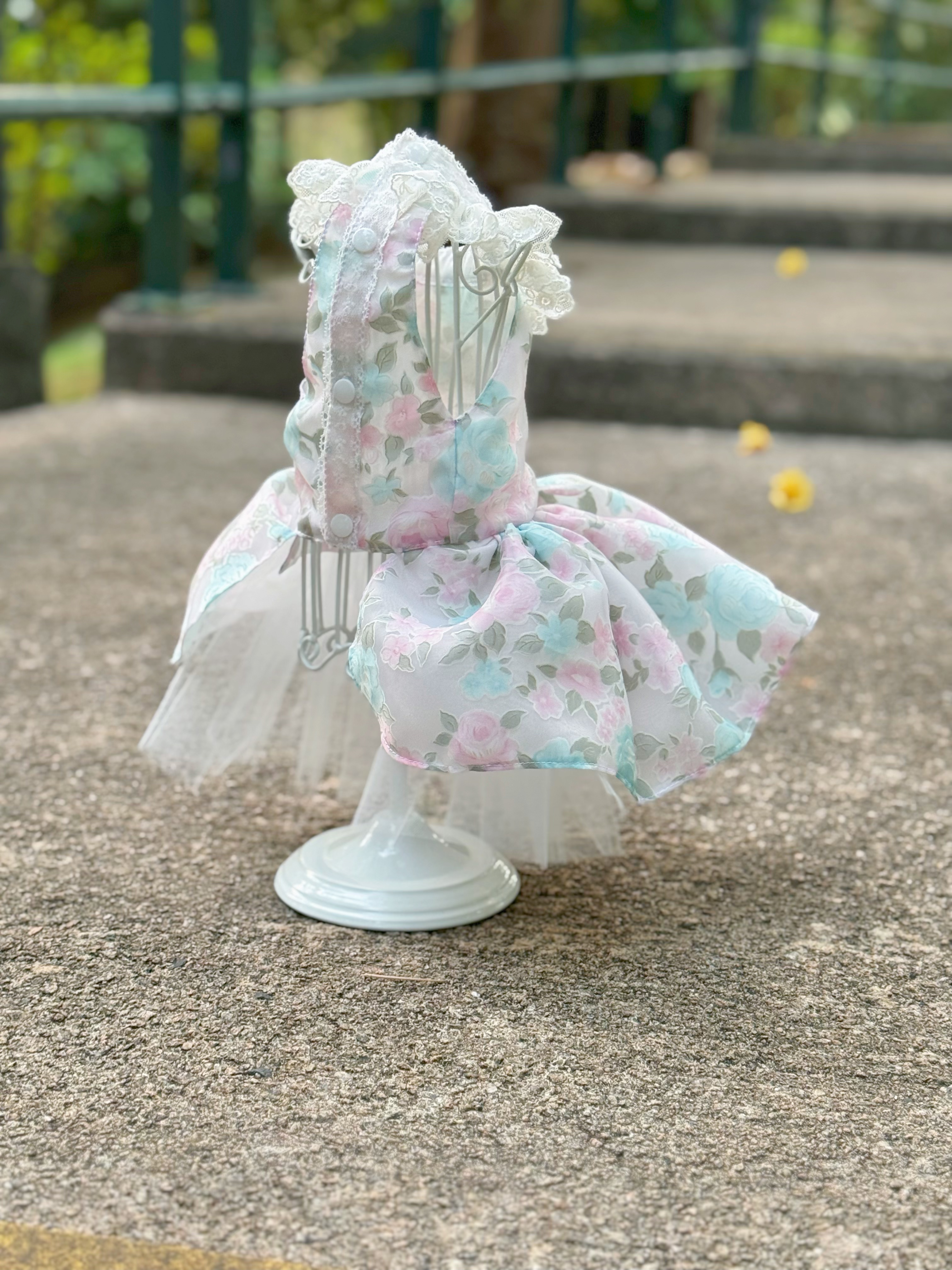 原創設計 夏日裏的薔薇 小禮服