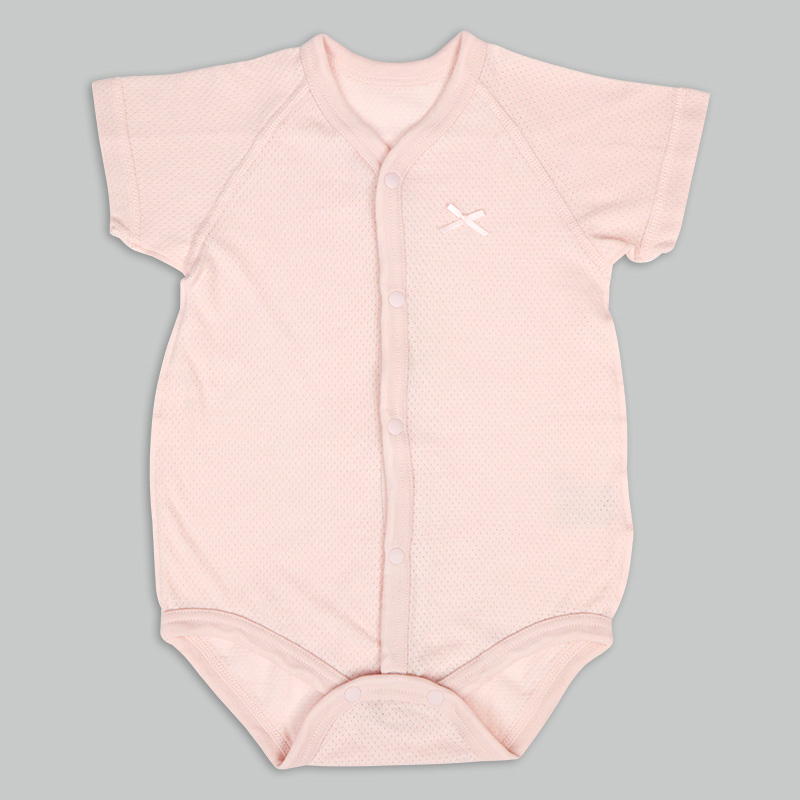 🇯🇵預訂 日本直送🇯🇵可愛動物印花純棉網眼前開式短袖背心包屁衣兩件套