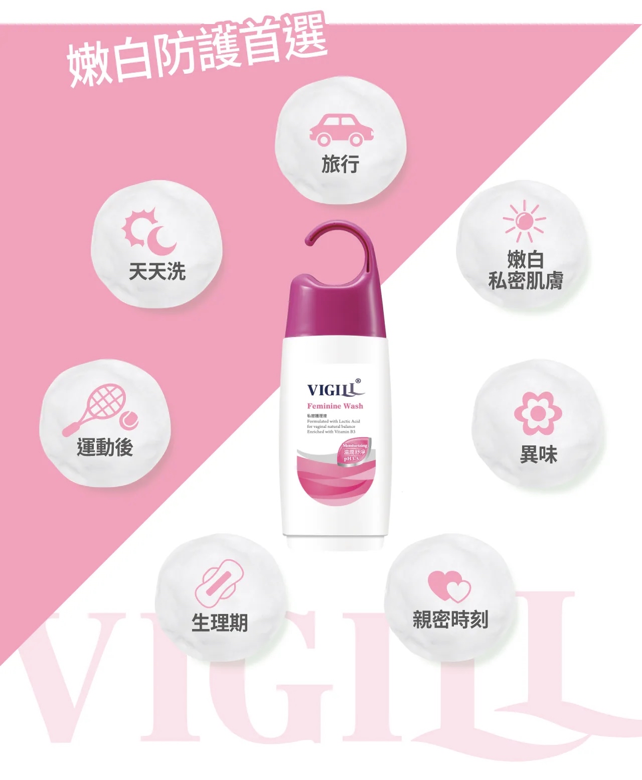 VIGILL 私密護理液 (滋潤舒淨) 220ml (最佳使用日期:2026年9月3日)