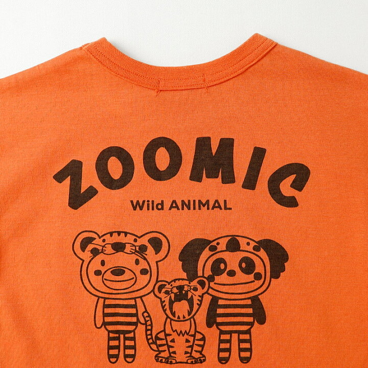 🇯🇵預訂 日本直送🇯🇵Zoomic兩色動物貼花前後印花格紋層疊短袖T恤