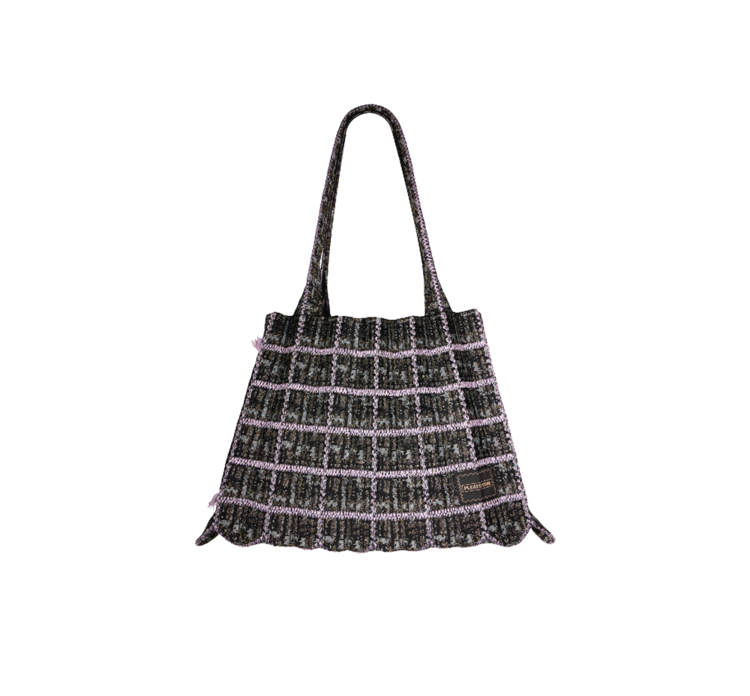 PLEATSMAMA Tweed Shopper Bag (3色)