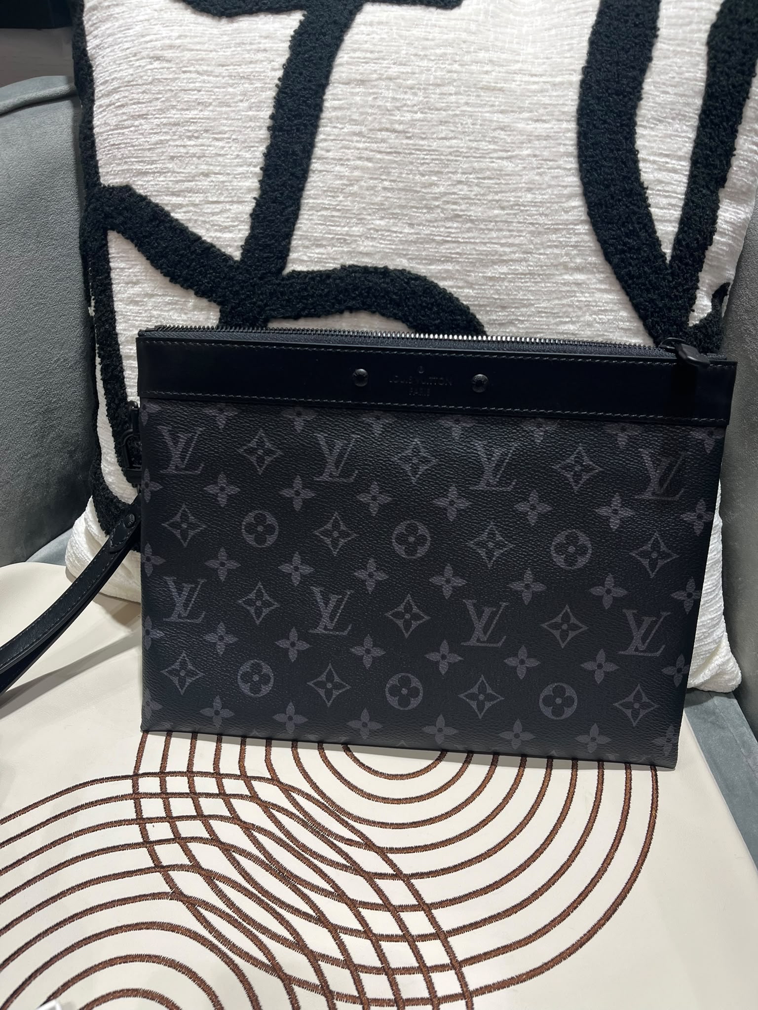 未使用品 Lv M81569 ECLIPSE POCHETTE TO-GO RFID POUCH/ LOUIS VUITTON CLUTCH 100%Authentic, Unused 未使用品 ✅dust bag ✅box