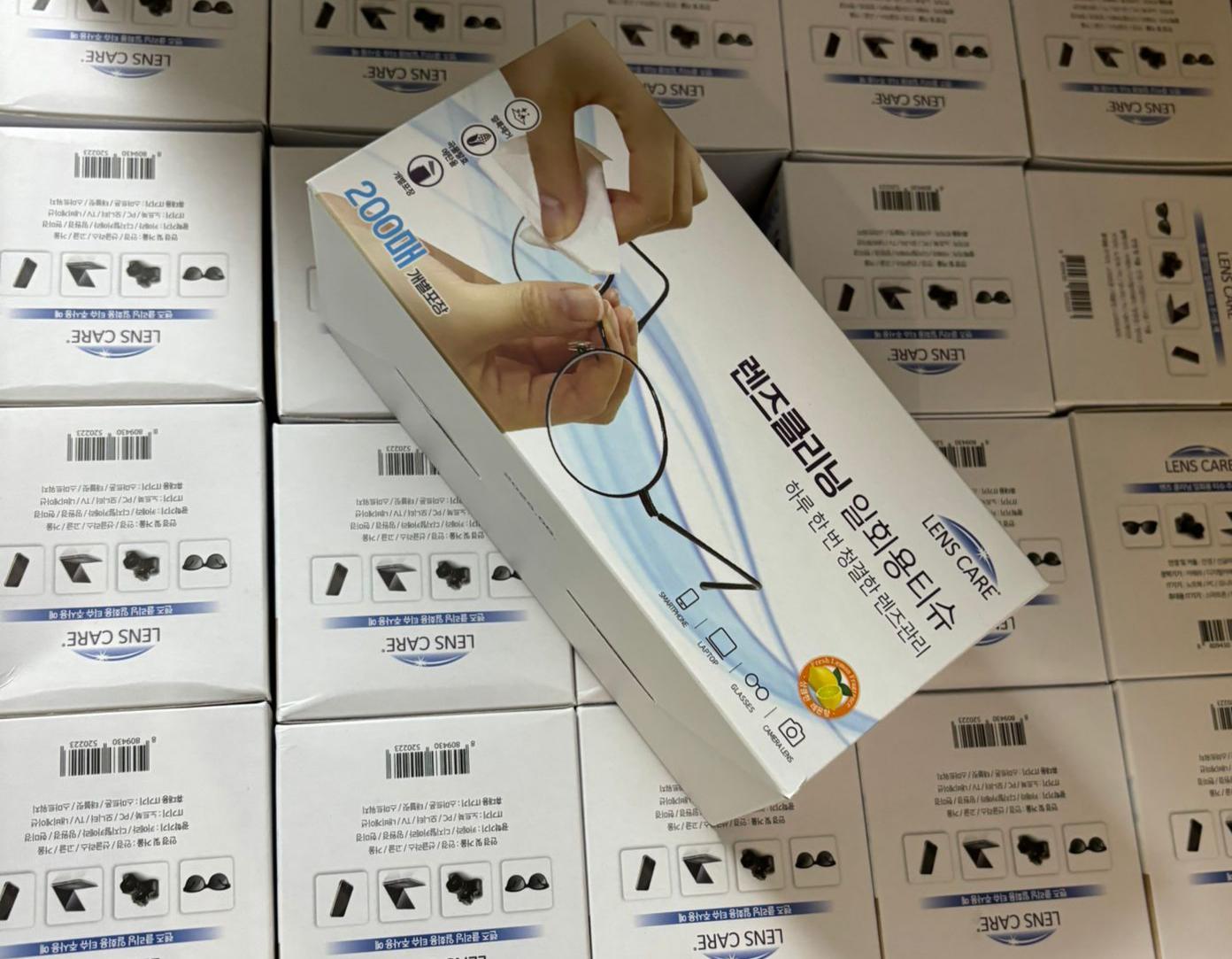 韓國Lens Care 一次性鏡片清潔紙巾 