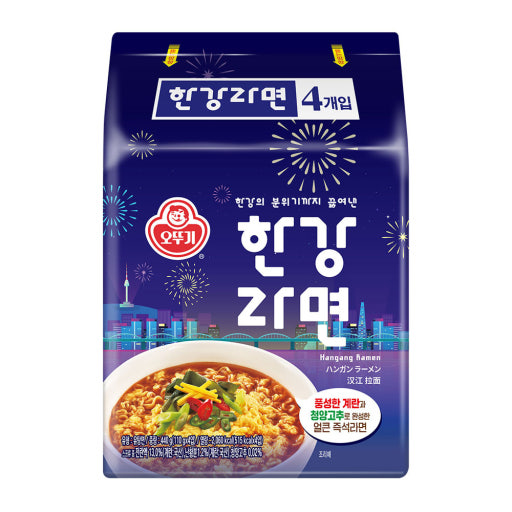 韓國 Ottogi 不倒翁 漢江泡麵 4包/袋｜ Hangang Ramen