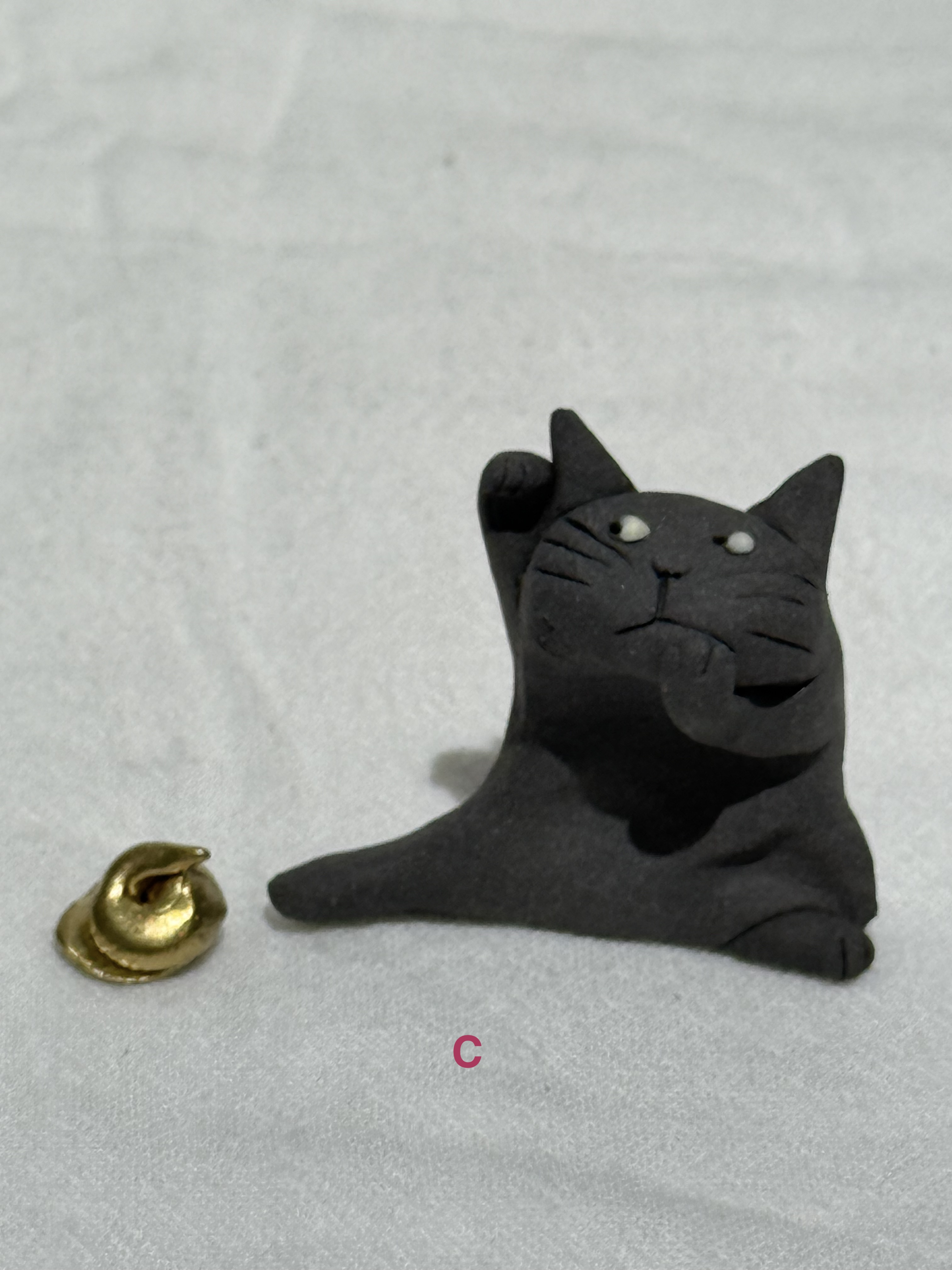 半澤淳子  黑色貓咪擺件 ABCDE款