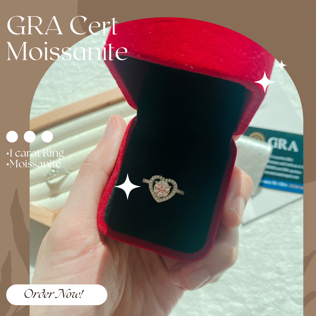 Moissanite Heart Ring BTJZ-030