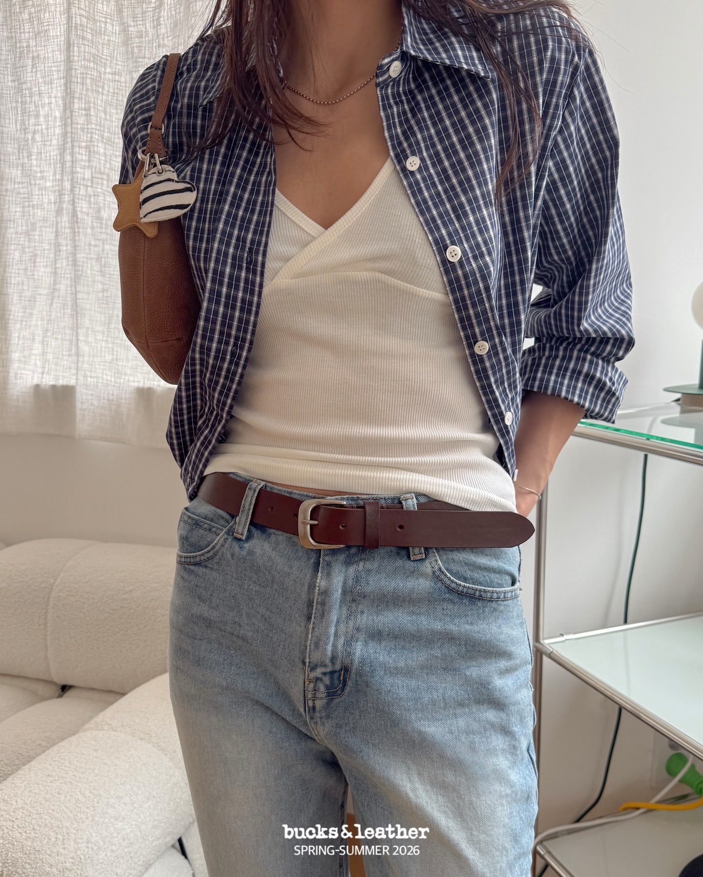 預訂_30mm Vintage Belt By Bucks & leather