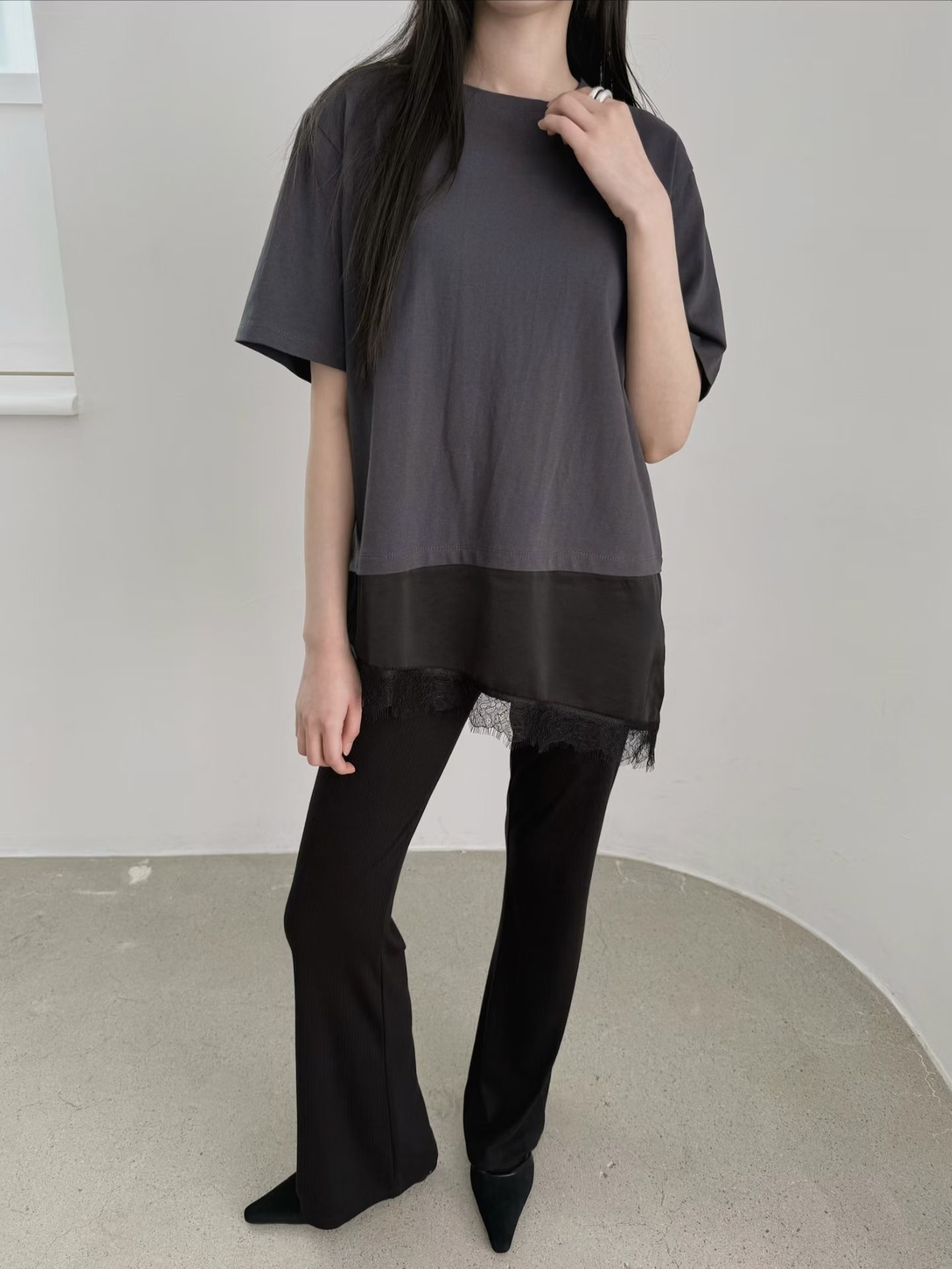 221150lace腳Tee
