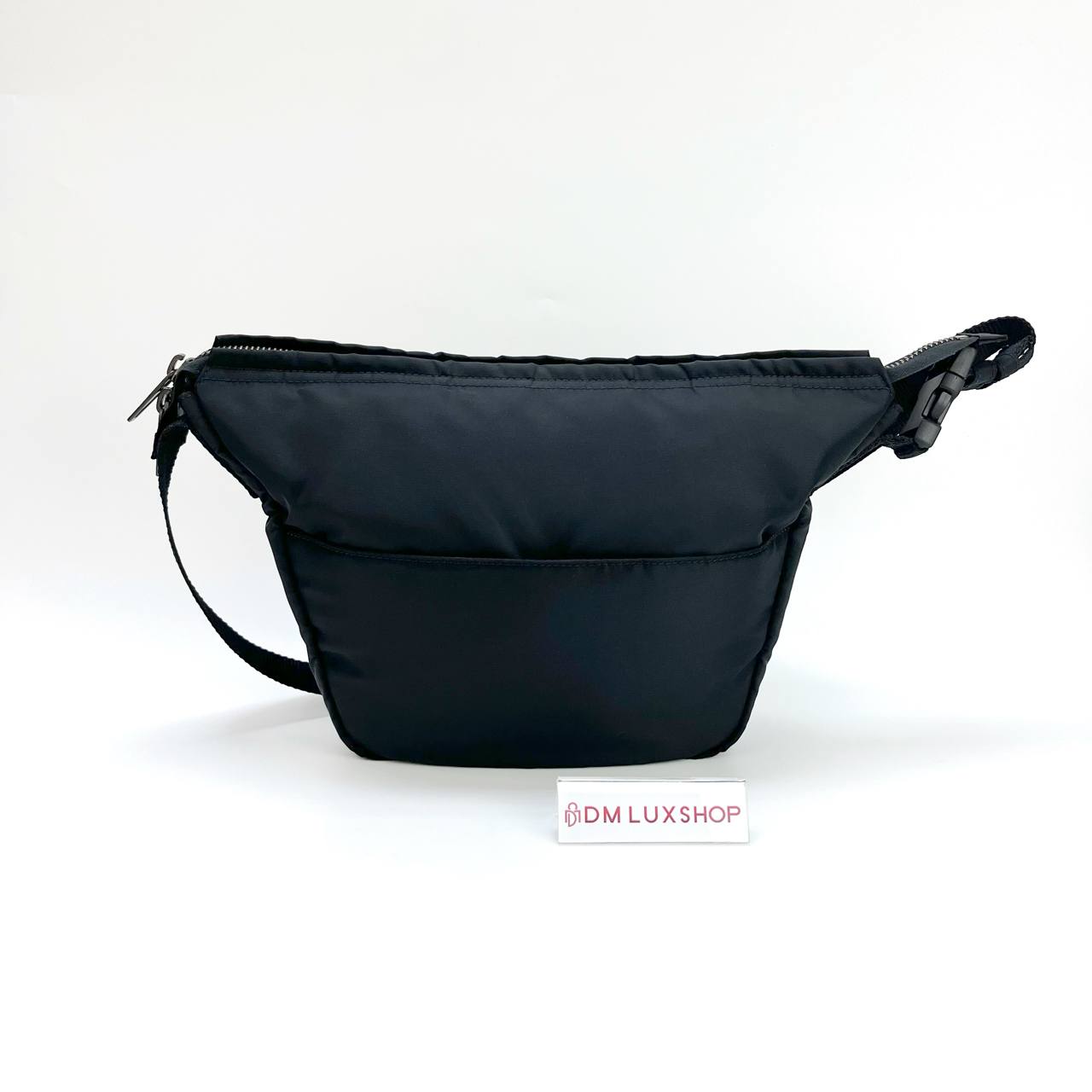 Balenciaga Black Nylon Oversize Sling Bag