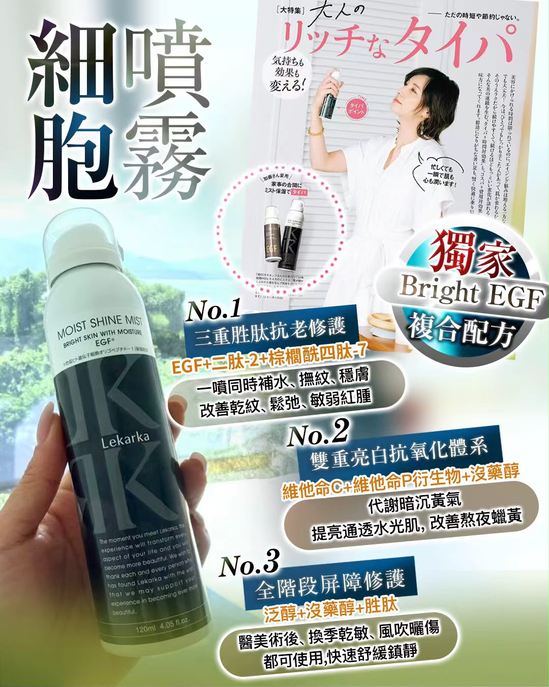 Lekarka EGF 細胞噴霧 120g