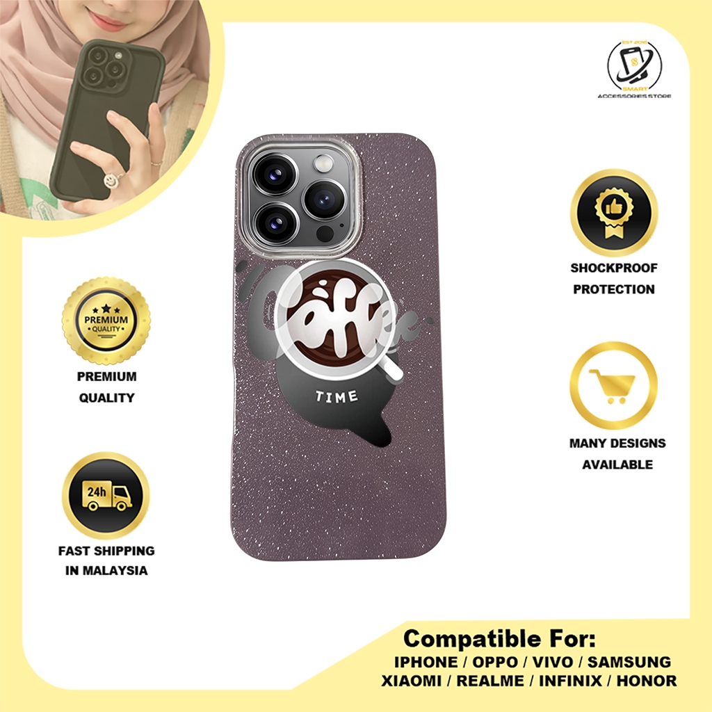 BLING CASE PHONE FOR IPHONE - DESIGN COFFEE D