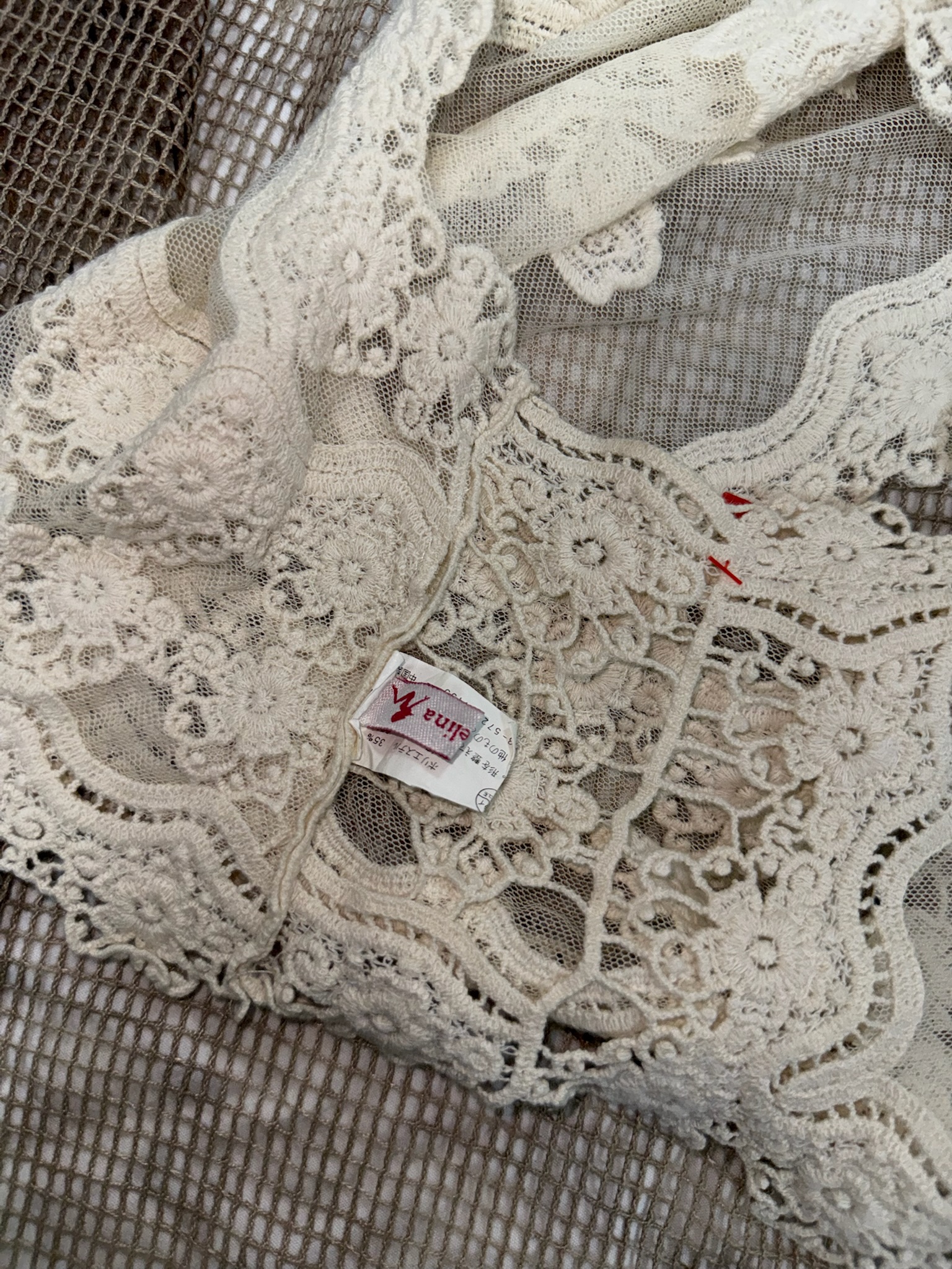 Vintage Sheer Floral Lace Gilet