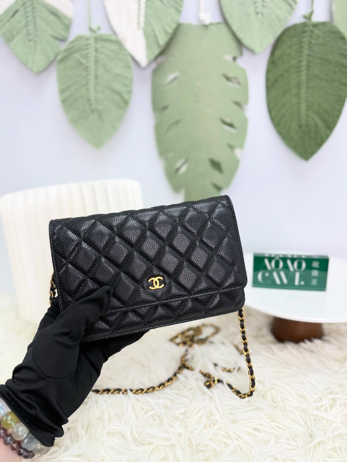 CHANEL🤍PRE OWNED 黑金WOC🖤