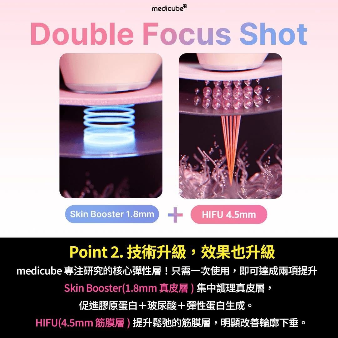 Medicube AGE-R High Focus Shot Plus 焦點緊緻超聲波美容儀（升級Plus版）