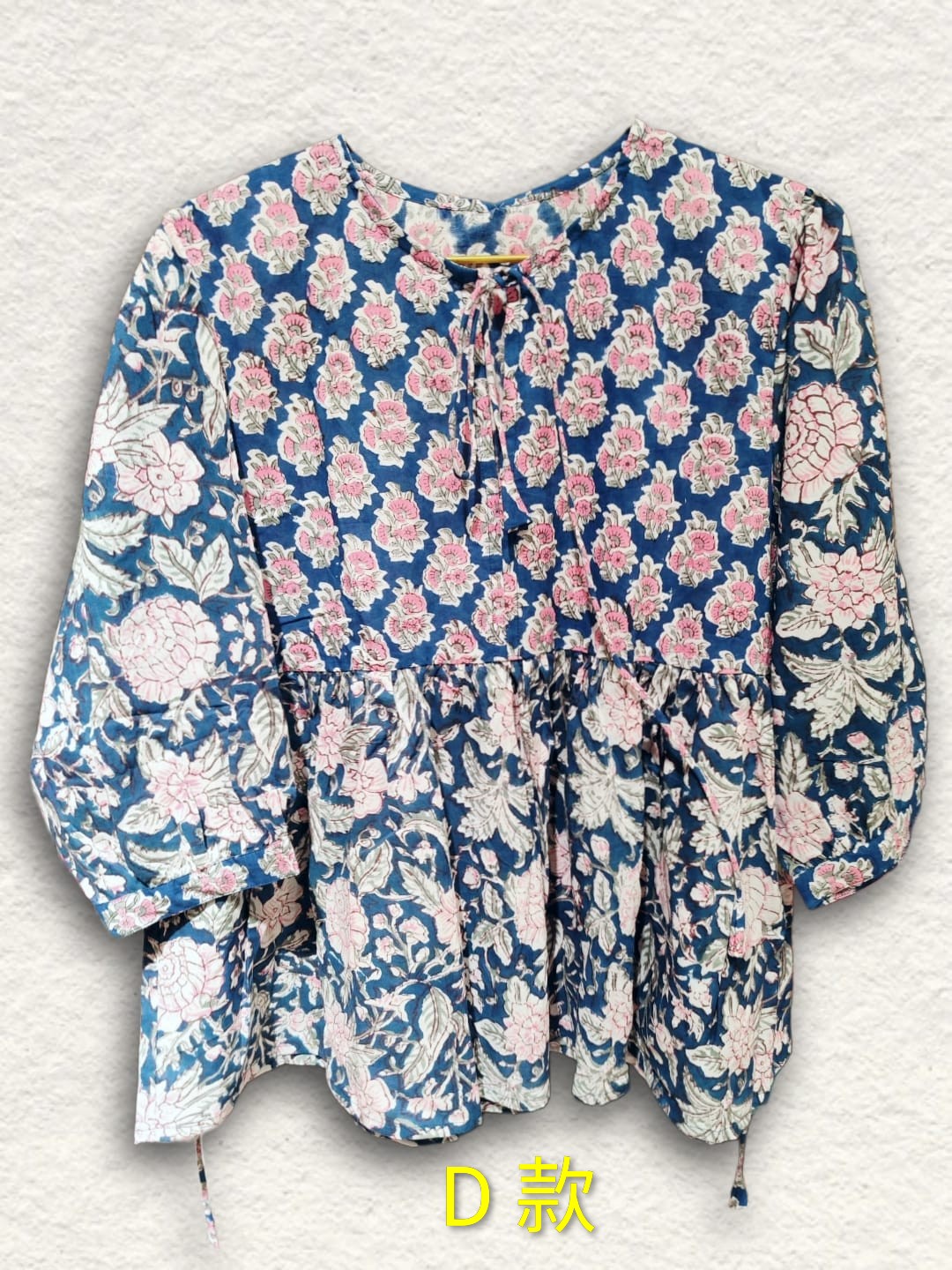 印度木刻印花純綿上衣