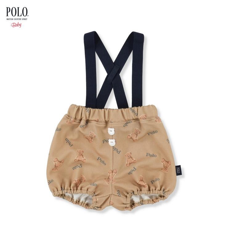 🇯🇵限量預訂 日本直送🇯🇵Polo Baby三色小熊滿印吊帶燈籠褲