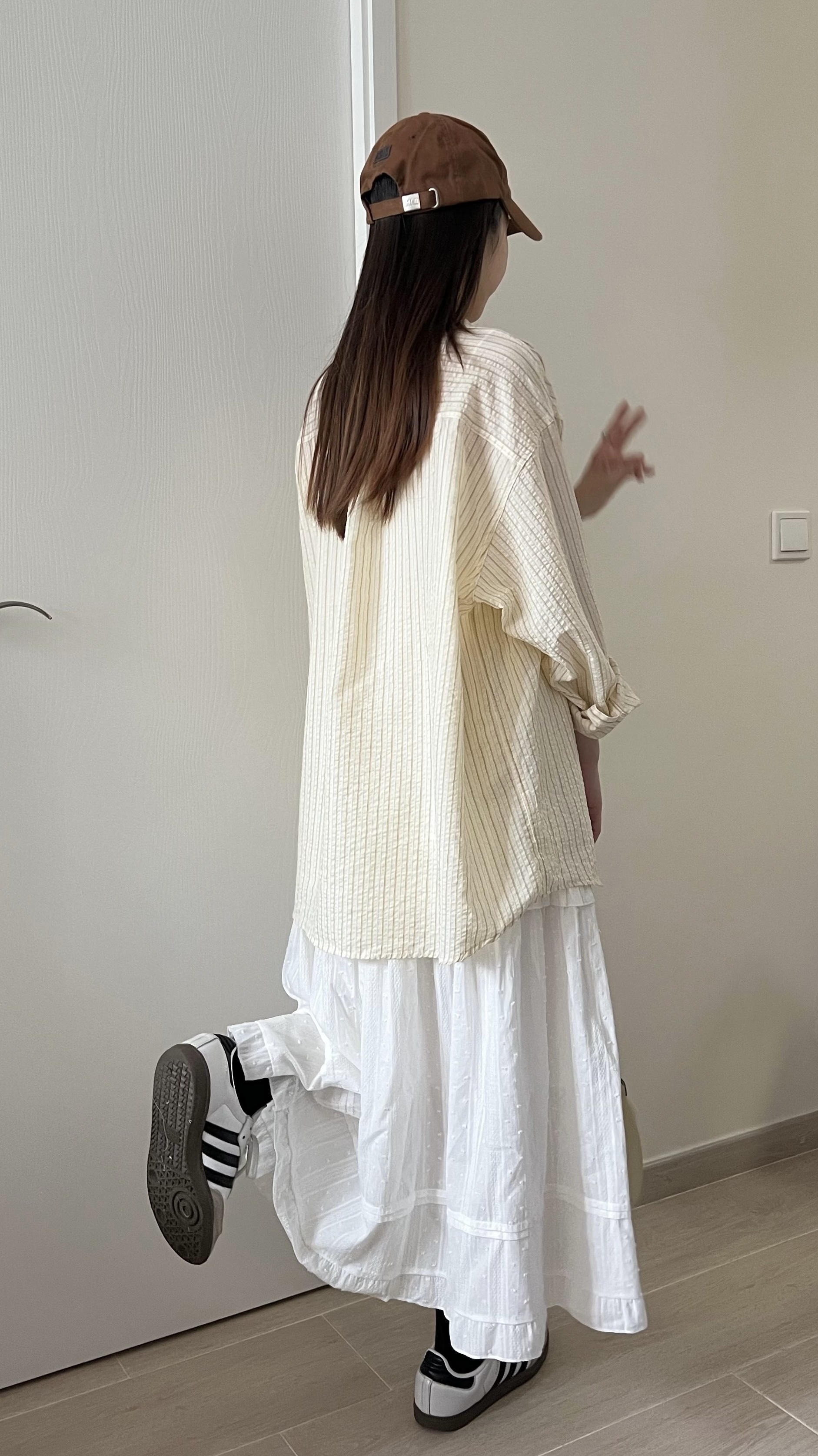 檸檬皺皺條紋恤衫 免熨