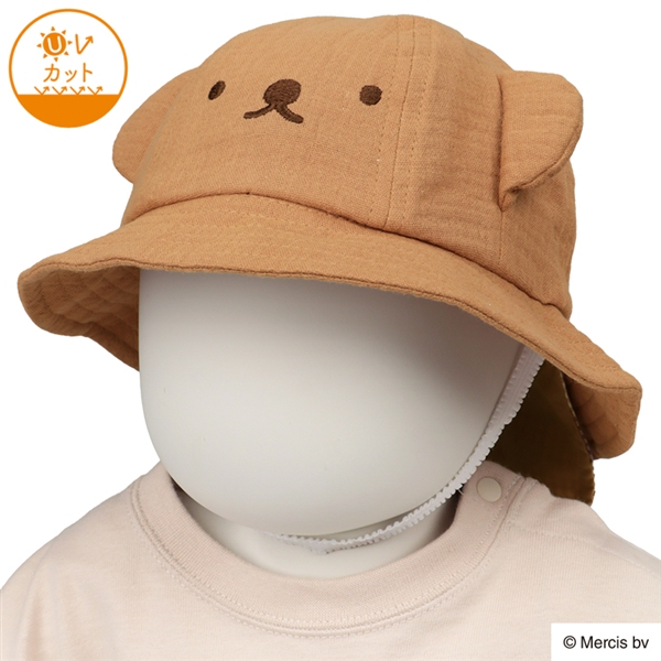 🇯🇵預訂 日本直送🇯🇵Boris立體熊耳朵格紋遮陽帽防UV