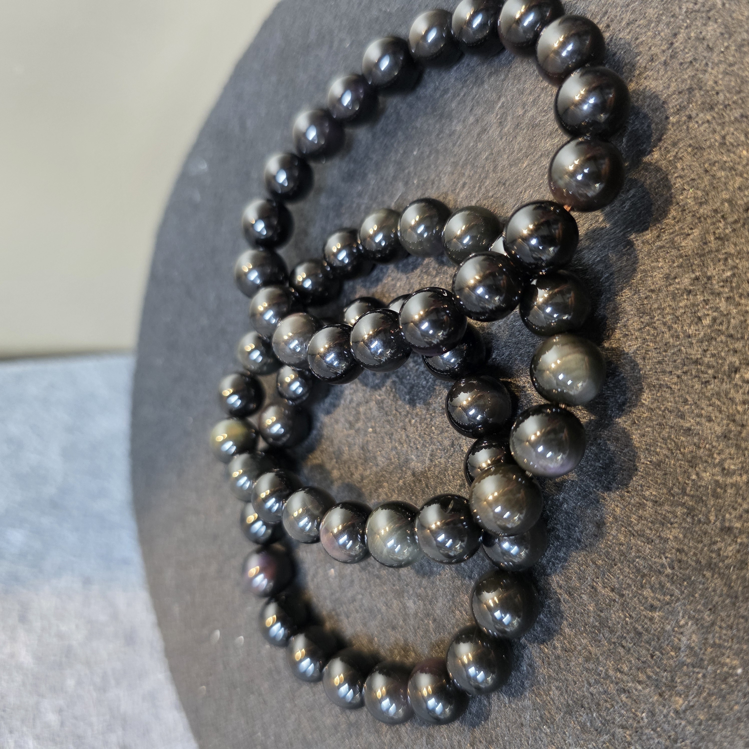 黑彩曜石手串(Obsidian)