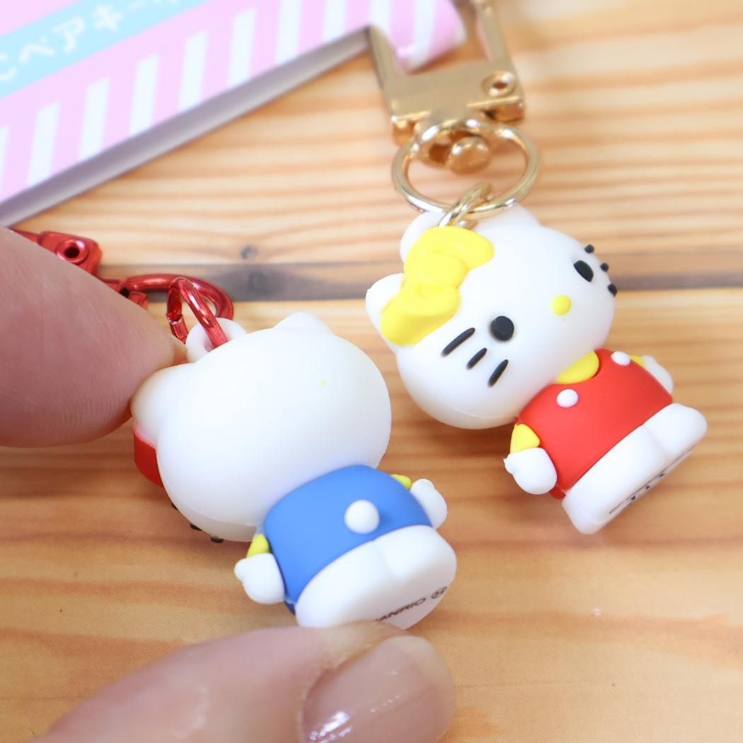 現貨｜【一套兩個】Sanrio Hello Kitty & Mimmy 日版 PVC 立體 吊飾鎖匙扣 (SAC-PK-KM)
