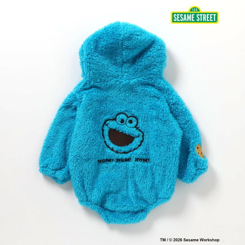 🆕【⭐訂購⭐】🇯🇵日本直送 🌀 #SesameStreet 可愛連帽造型 蓬鬆毛絨針織 連身衣 ［3款選］🌀[ELJA-0194][261121]