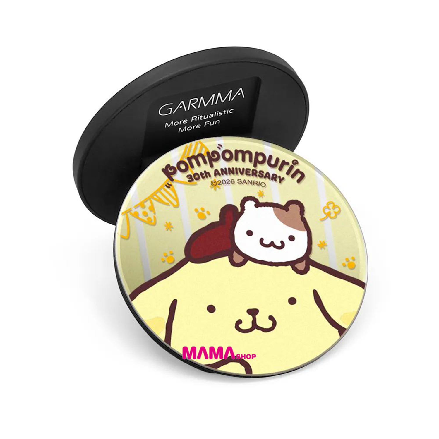 台灣直送Sanrio 布甸狗 30 週年限定鏡面磁吸摺疊支架