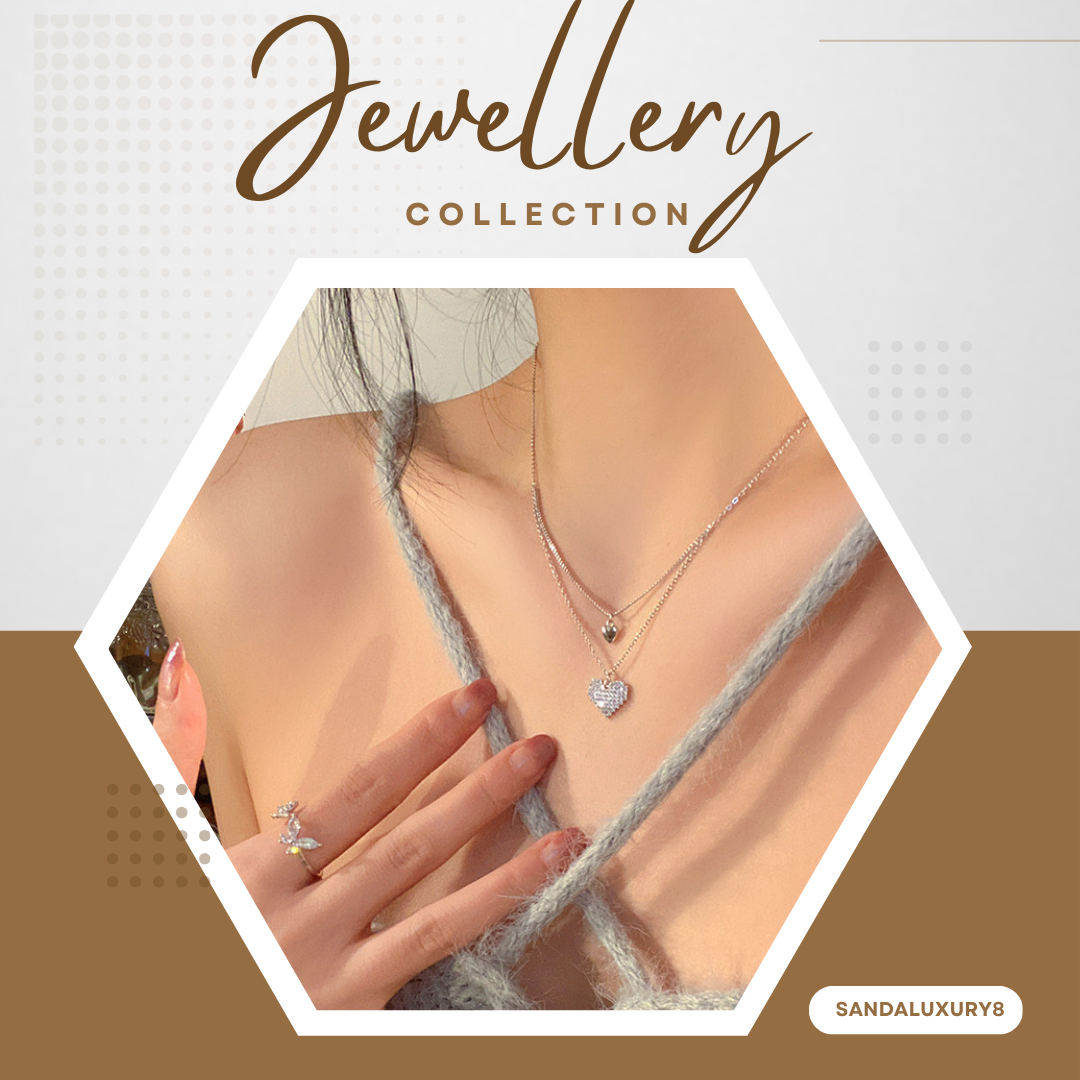 Heart Shaped Necklace With Diamond Accent 