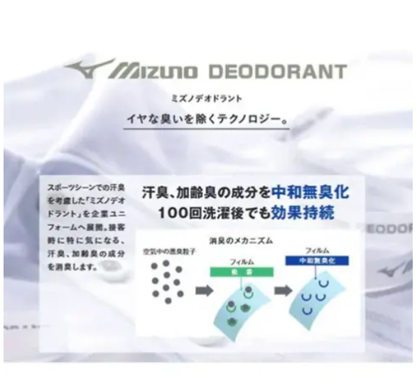 MIZUNO 抗菌快乾吸濕排汗 男士V領短袖T恤 黑色 平行進口