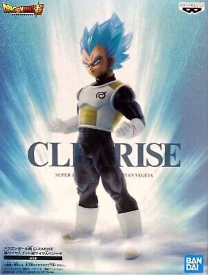Banpresto, Clearise Figure: Dragon Ball Super, Super Saiyan God, Super Saiyan Vegeta 龍珠超 超級撒亞之神 比達