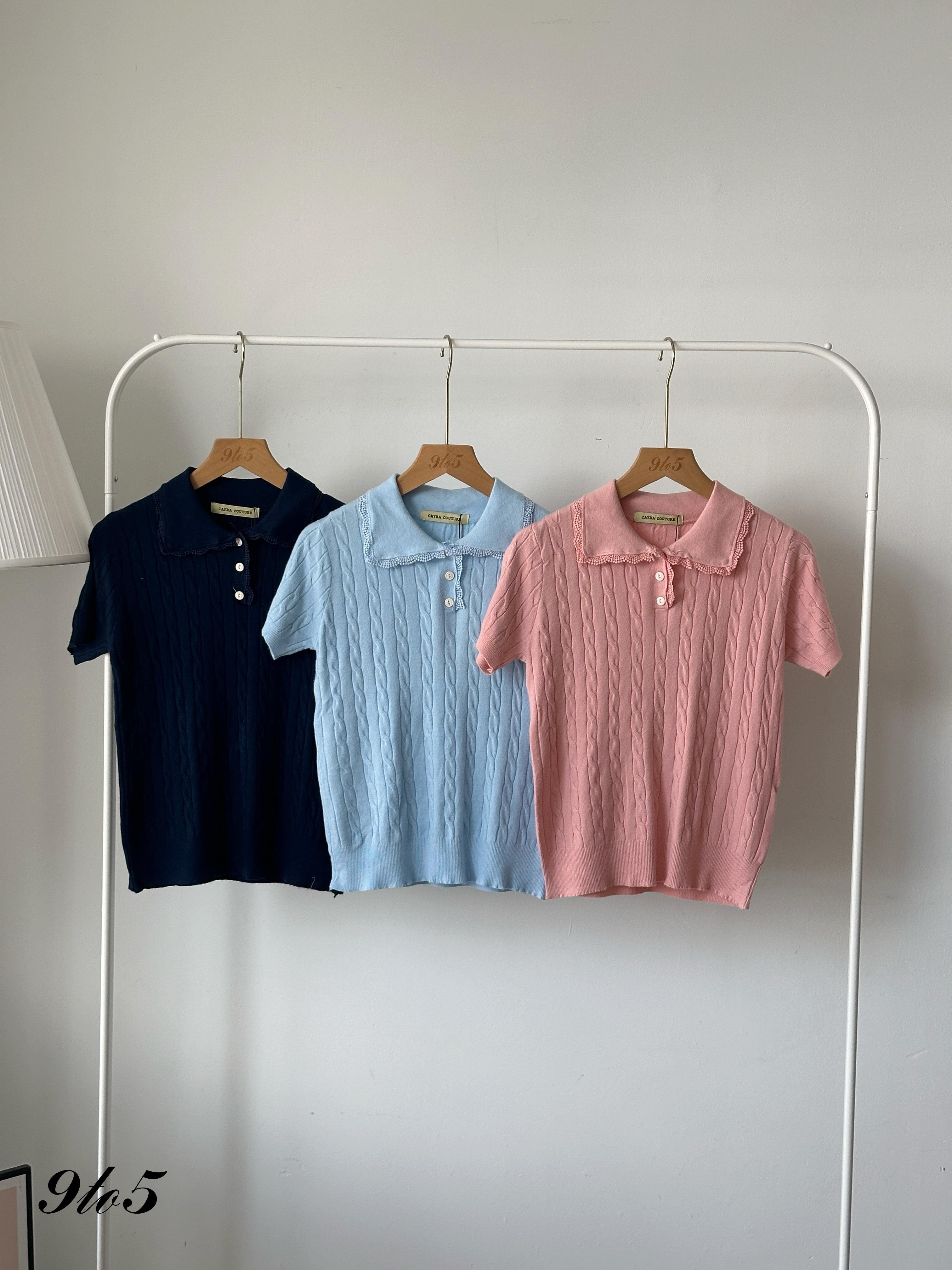 T4151 Knit Polo Tee - 5 Colors 