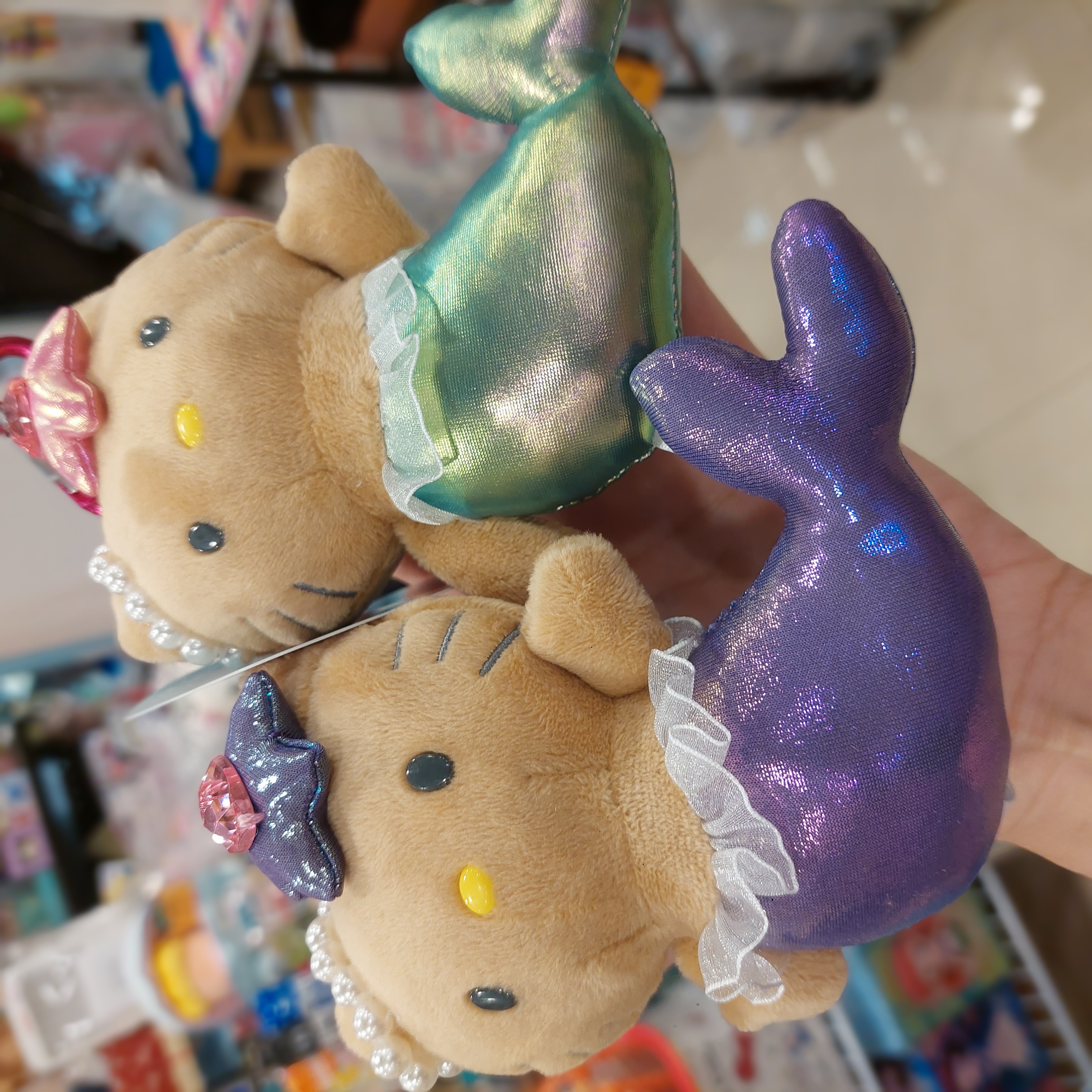 原裝日本 Sanrio 曬黑 美人魚 Hello Kitty  吊飾 掛件 KC