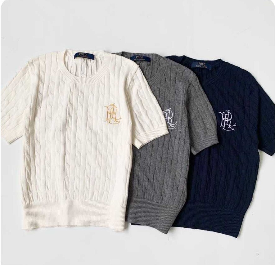 預訂 RL Polo 純棉短袖麻花針織衫 [貨號26A1484]