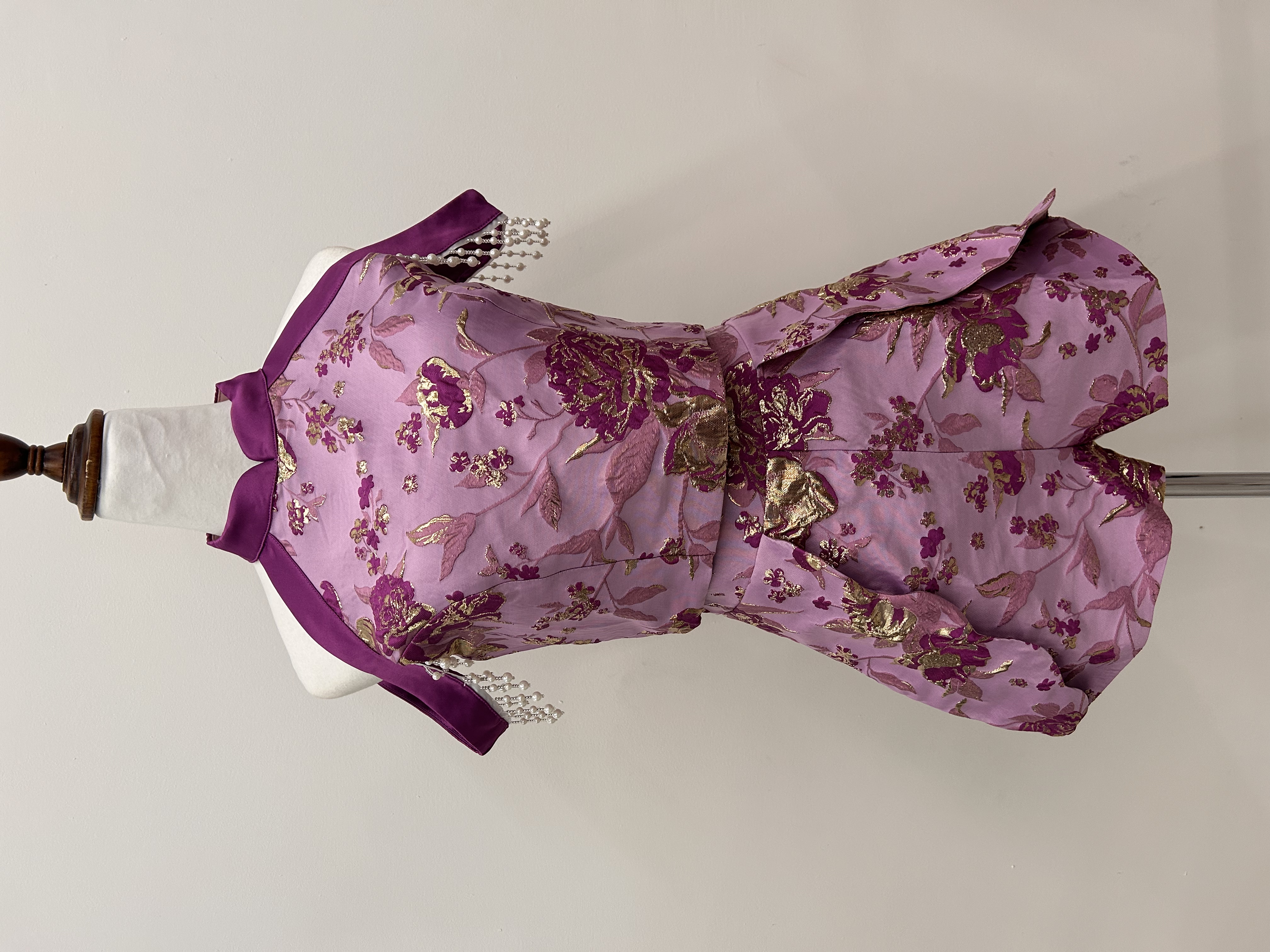 576.WB Cheong San Beaded Top & Pants