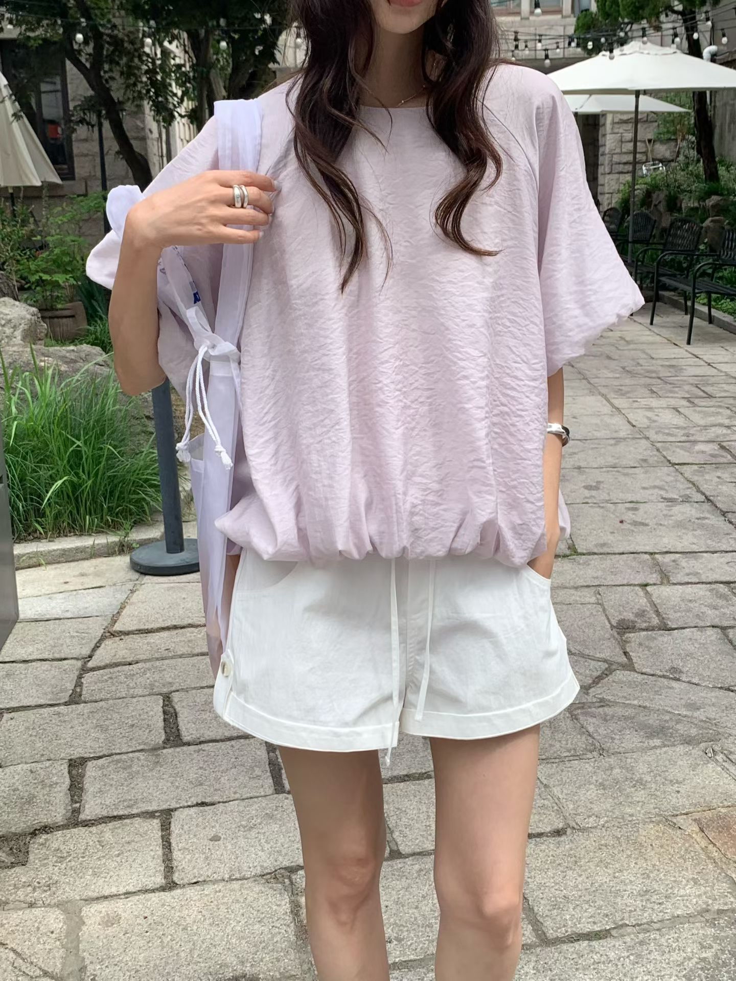 Puff sleeves blouse #top146